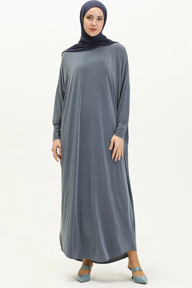 Bat Sleeve Casual Dress 2000-16 Gray
