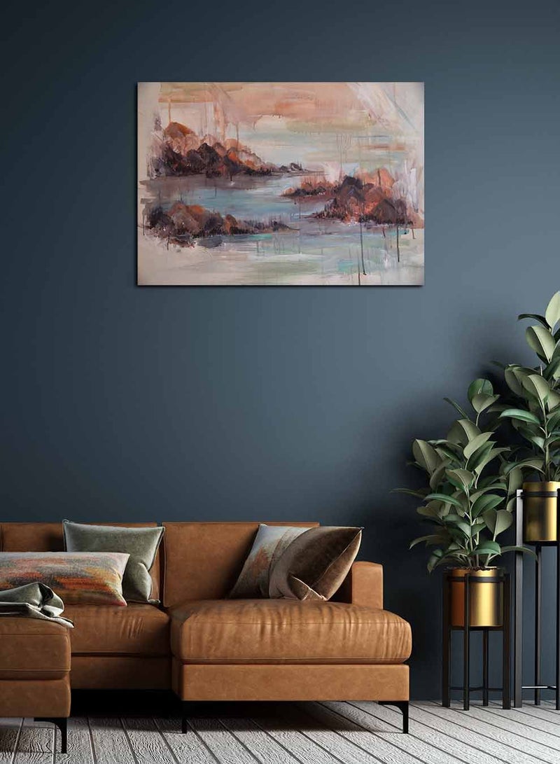 لوحة كانفاس على إطار خشبي، تصميم فني ، للمنزل، غرفة المعيشة، المكتب، الديكور - Image 3