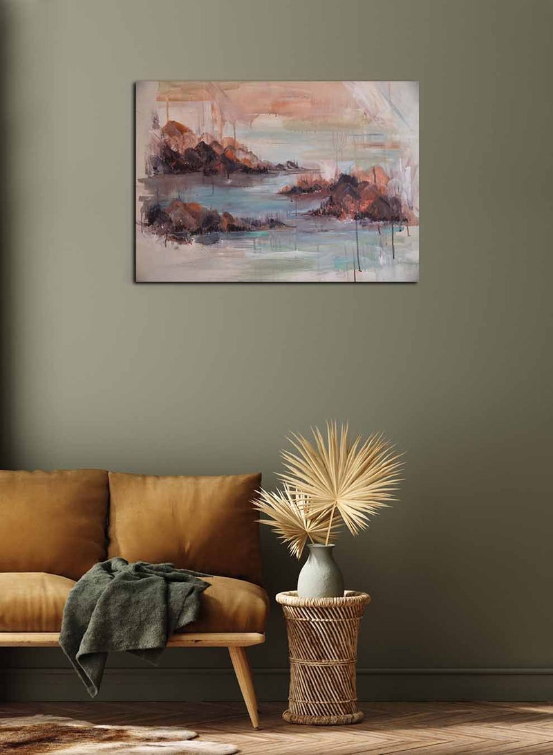 لوحة كانفاس على إطار خشبي، تصميم فني ، للمنزل، غرفة المعيشة، المكتب، الديكور - Image 2