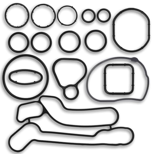 FLYPIG Engine Oil Cooler Gasket Seal O-Ring for Chevrolet Cruze Aveo Sonic Pontiac G3 Saturn Astra Replaces 55353331 55354071 926-167 55571687 55353321- Total 15 PCS - Image 1