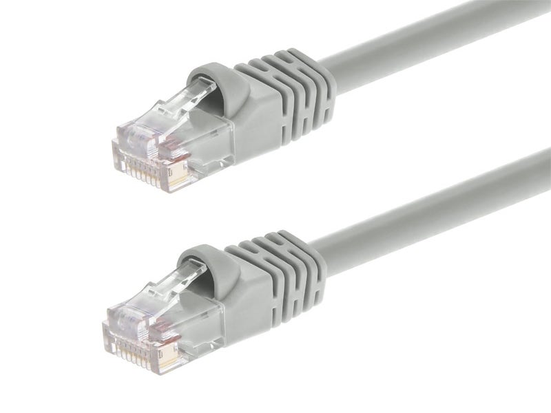Monoprice 25FT 24AWG Cat6 550MHz UTP Ethernet Bare Copper Network Cable - Gray - Image 1