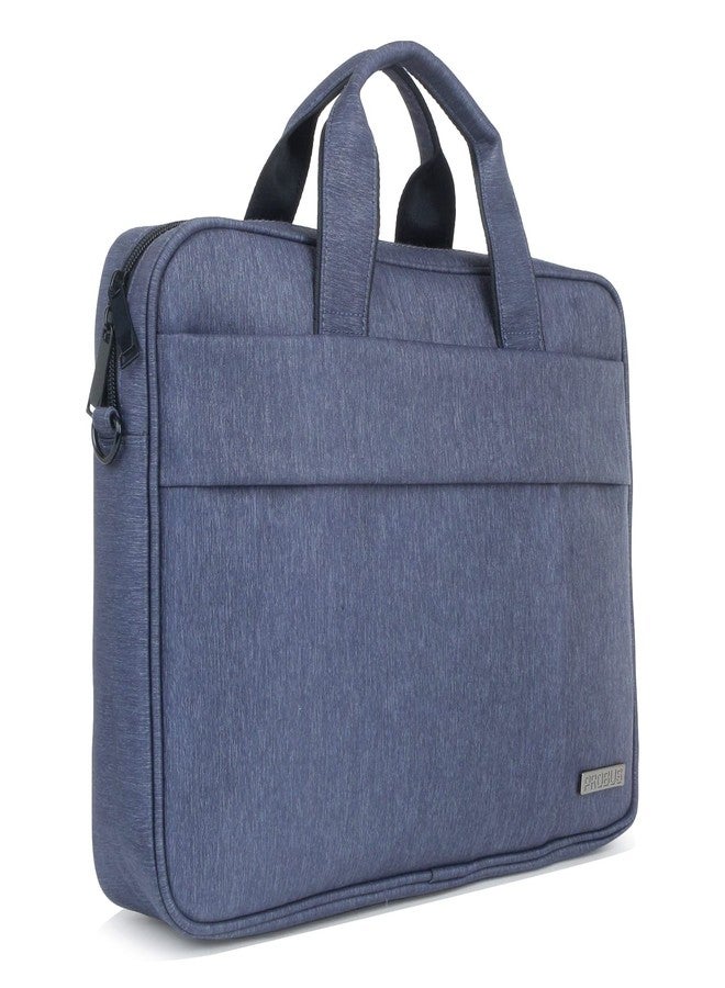 Probus The Dazzling Laptop Bags Polyester Messenger Bag,Detachable Shoulder Strap, For Men & Women, 14 Inch Blue - Image 4