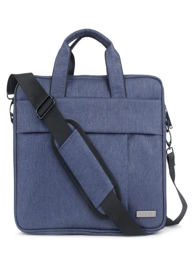 Probus The Dazzling Laptop Bags Polyester Messenger Bag,Detachable Shoulder Strap, For Men & Women, 14 Inch Blue - Image 1