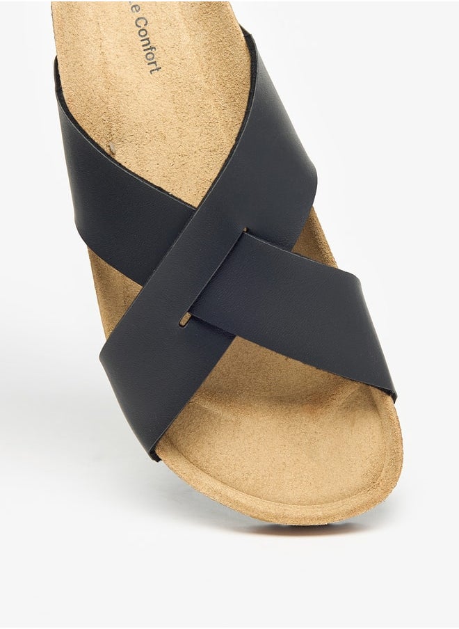 Le Confort Men Cross Strap Slip-On Sandals  - Image 4