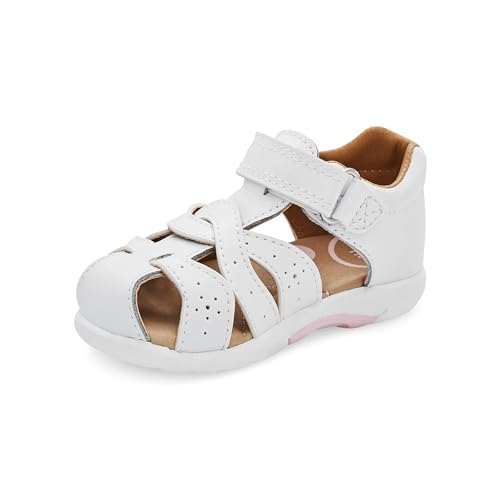 Stride Rite Baby Girls SRT Xena Toddler White 7 Toddler M - Image 1