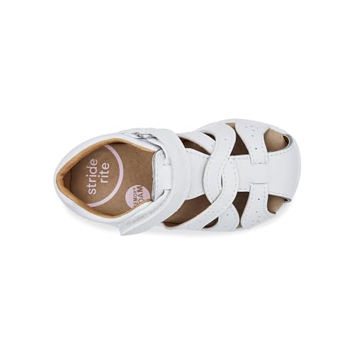 Stride Rite Baby Girls SRT Xena Toddler White 7 Toddler M - Image 3