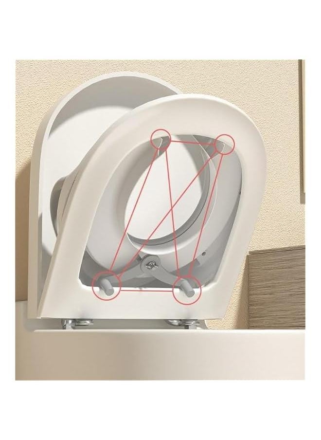 HOOKOR Potty Training Seat for Kids, Toilet Trainer Ring with Handles and Backrest Portable Toddler Toilet Seat Covers Cushioned Potty Training Seat Pads, for Use on Oval Toilets, Boys and Girls  - Image 3