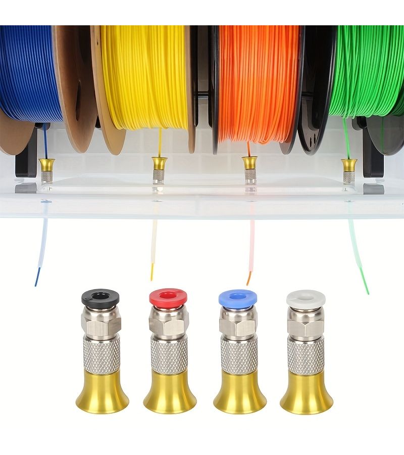 طقم تجفيف خيوط الطابعة ثلاثية الأبعاد 1 مجموعة أنبوب تغذية PTFE مع موصلات - Image 3