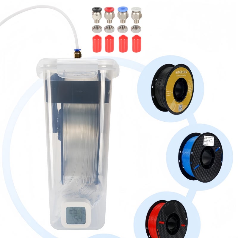طقم تجفيف خيوط الطابعة ثلاثية الأبعاد 1 مجموعة أنبوب تغذية PTFE مع موصلات - Image 5