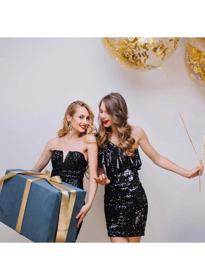 PHALIN Happy New Year Earring for Women Glitter Rhinestone Star Dangle Earrings Holiday New Year's Eve Earrings Festive Party Jewelry Gifts, Zinc, not know - Image 5