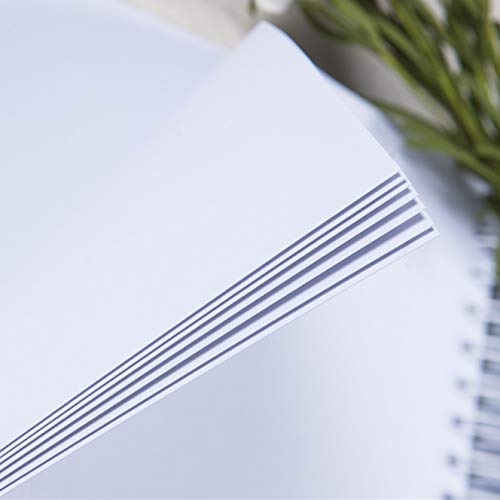 Gearchic 12 x 12 Inch Large DIY Scrapbook Photo Album with Window Design Cover 80 Pages Craft Paper Memory Book for Weeding Anniversary Travel and Baby (White) - Image 5