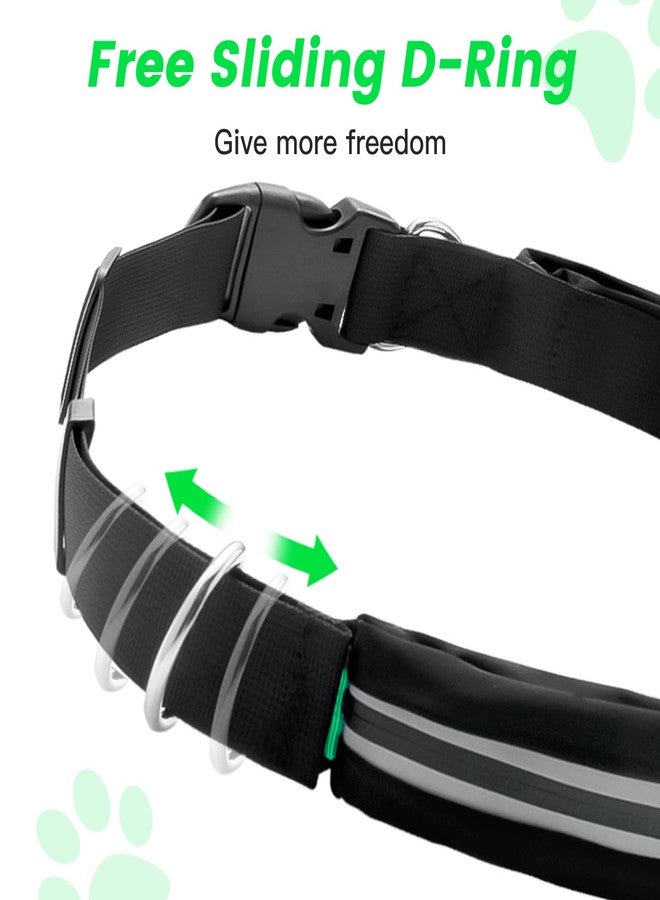 Caudblor Waist Leash for Medium Large Dog Walking, Bungee Hands Free Leash with Zipper Pouch, Around The Waist No Pull Running Dog Belt, Padded Handle Jogging No Hands Heavy Duty - Image 4