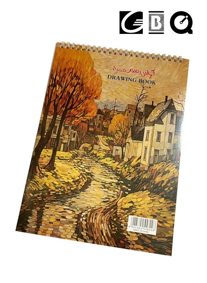 GBQ A4(21*29cm）Drawing Book Contains 50Sheets/Book Sketchbooks Spiral Bound Hardcover Art Books - Image 1
