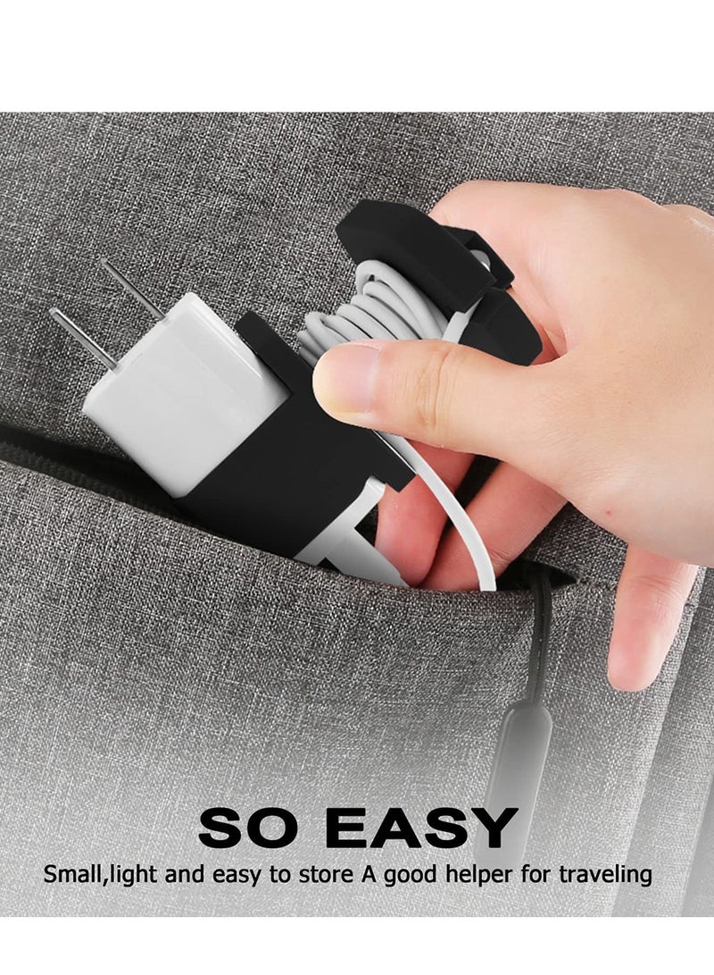 كاست ويف واقي شاحن من السيليكون 2 في 1، عبوة من 3 قطع من لفافات كابلات البيانات، حماية من الكسر، تخزين الكابل، جراب حماية من السيليكون للشاحن 18 وات/20 وات، لشاحن 12/13/14، ملحق شاحن للسفر والمنزل - Image 4