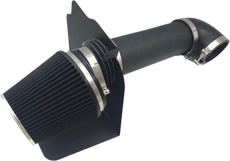MOOSUN Intake Pipe Cold Air Intake Kit with Filter 2005-2010 Fit for Dodge/Chrysler (Challenger, Charger, 300) 5.7L 6.1L V8 (Black Tube & Black Filter) - Image 1