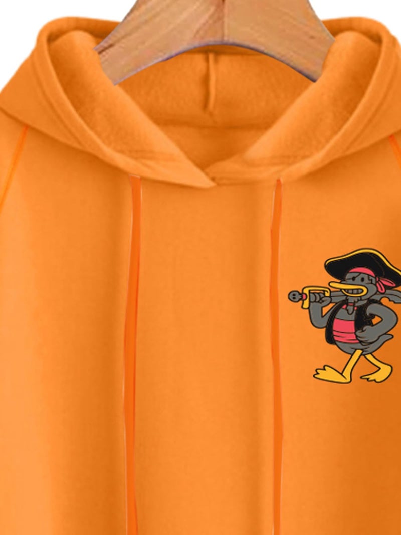 JUNEBERRY® Cotton Fleece Oversized Fit Graphic Printed Full Sleeve Hooded Sweatshirt for Women/Girls (Available in S to 3XL) (JHD0423ORPT74_M) - Image 4