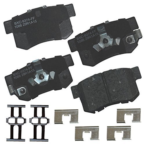 Bendix Premium SBC1086 Ceramic Rear Brake Pads for Acura RDX 2018-2010, Honda Accord Crosstour 2011-2010, Crosstour 2015-2012, CR-V 2016-2005 - Image 1