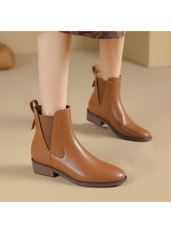 SAFIYA Saturday's Versatile Fashion Boots Women's Shoes 2025 Autumn Cotton Shoes Elastic Boots Comfortable Ankle Boots Women's Boots - Image 3
