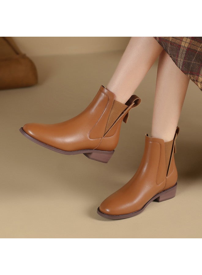 SAFIYA Saturday's Versatile Fashion Boots Women's Shoes 2025 Autumn Cotton Shoes Elastic Boots Comfortable Ankle Boots Women's Boots - Image 5