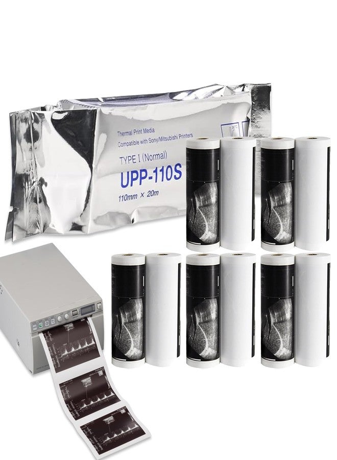MUROCEA UPP-110S Ultrasound Video Recording Film Media Thermal Printer Paper, 110mmX20m (10 Rolls) - Image 1