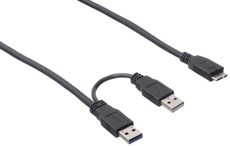 Keendex 2 in 1 External Hard Disk Cable, 1980 - Black