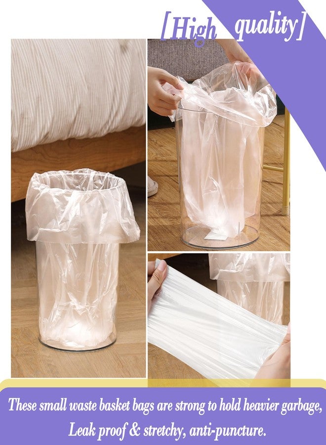 HOMMALY 3 Gallon 180pcs Small Clear Trash Bags(Fit 2.6-3.2 Gal) Plastic Strong Clear Garbage Bags,Bathroom Trash Can Bin Liners,Waste Basket Liner,Fit 10-13 Liter, 2.5-2.6 Gallon,3.2Gallon(3-Clear180) - Image 5