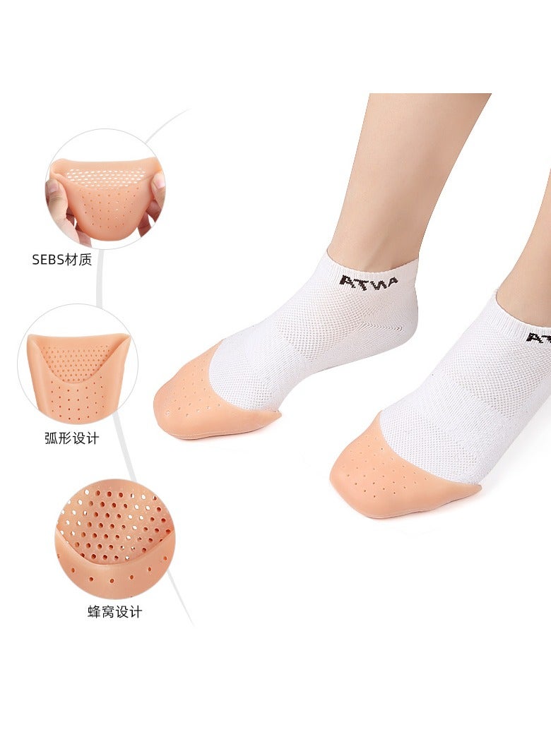 جومو ستور أغطية أصابع القدم السيليكون الناعمة والوسادات الجل لدبابيس الرقص – زوجين لتخفيف الألم والراحة، وسادات أوش باوتش للأحذية المسطحة وأحذية الرقص - Image 2