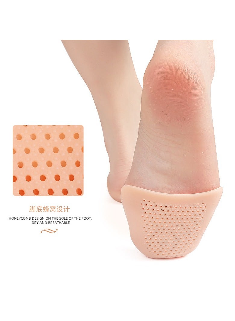 جومو ستور أغطية أصابع القدم السيليكون الناعمة والوسادات الجل لدبابيس الرقص – زوجين لتخفيف الألم والراحة، وسادات أوش باوتش للأحذية المسطحة وأحذية الرقص - Image 5