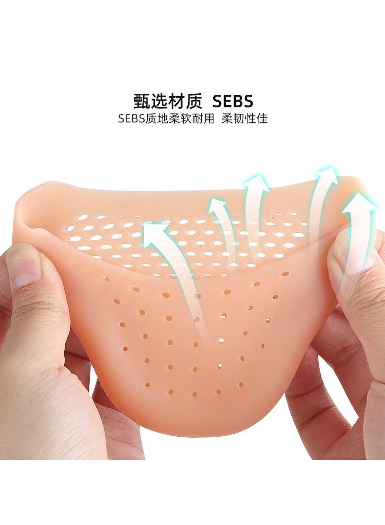 جومو ستور أغطية أصابع القدم السيليكون الناعمة والوسادات الجل لدبابيس الرقص – زوجين لتخفيف الألم والراحة، وسادات أوش باوتش للأحذية المسطحة وأحذية الرقص - Image 4