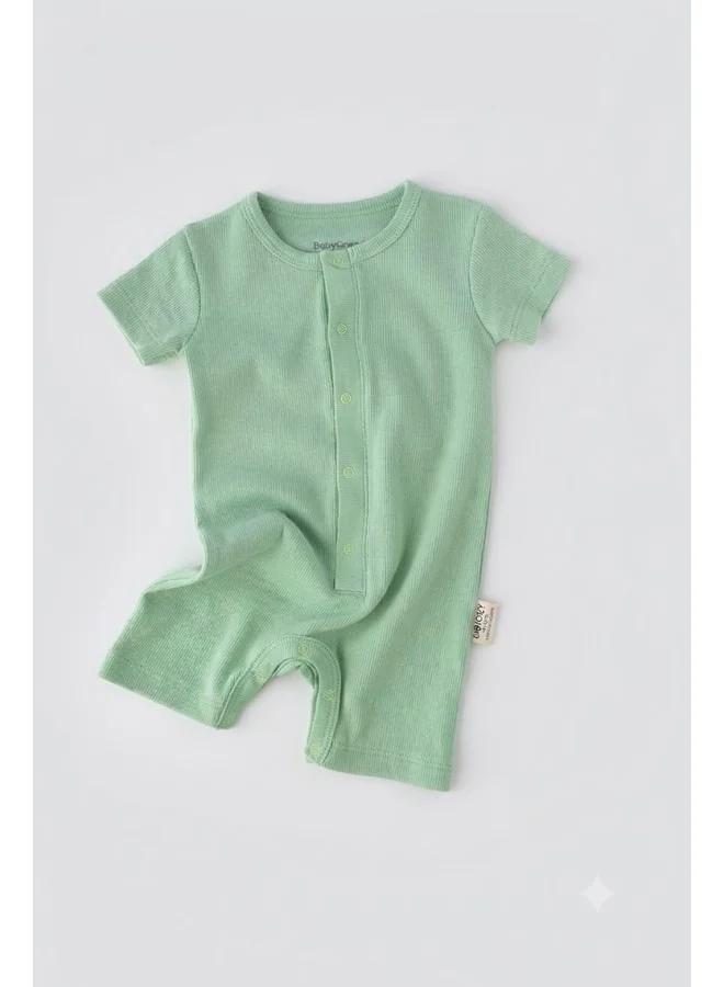 Magu Unisex Organic Cotton Short-Sleeve Baby Romper