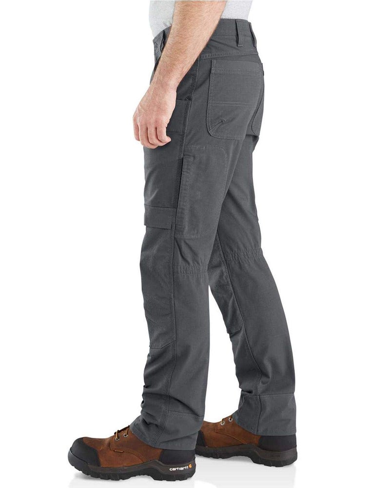 carhartt بنطال عمل كار هارت للرجال من ستيل روجيد فليكس بتصميم مريح مزدوج الجبهة، ظل، W32 x L30 - Image 3