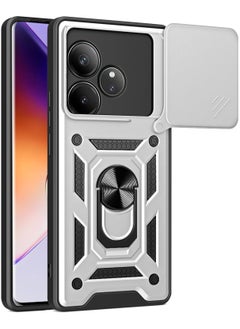 Generic Shield Full Protection Case With Metal Ring &Slide Camera Cover For realme gt 6 cover 