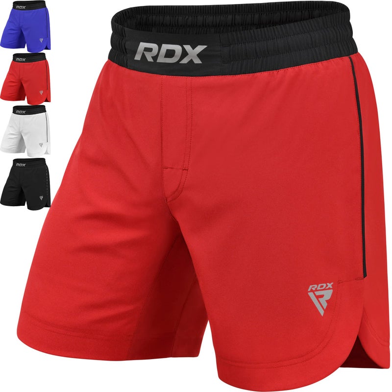 RDX MMA Shorts for Training & Kickboxing – Fighting Shorts for Martial Arts, Cage Fight, Muay Thai, BJJ, Boxing, Grappling Red - Image 1