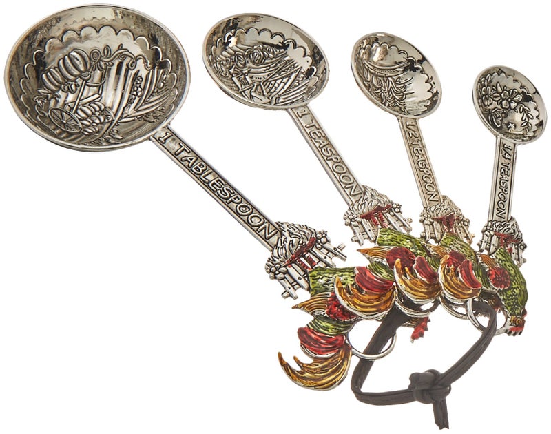 Ganz MSRNG SPNS 4PCSETZI Rooster Measuring Spoons