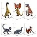 SIENON 6Pack 63 Inch Jurassic Dinosaur Toy Figures Realistic Dino Toys Set Dilophosaurus Blue Velociraptor TRex Mosasaurus Brachiosaurus Pterosaur Dinosaur Figurines for Dino Party - Image 4