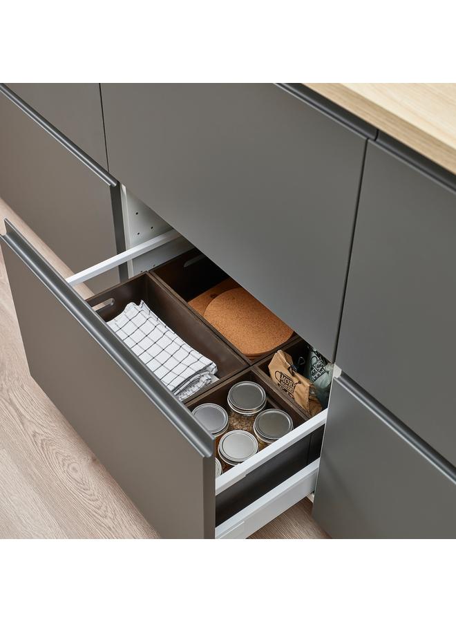 Zaboon Storage box, dark bamboo, 16x24x15 cm - Image 3