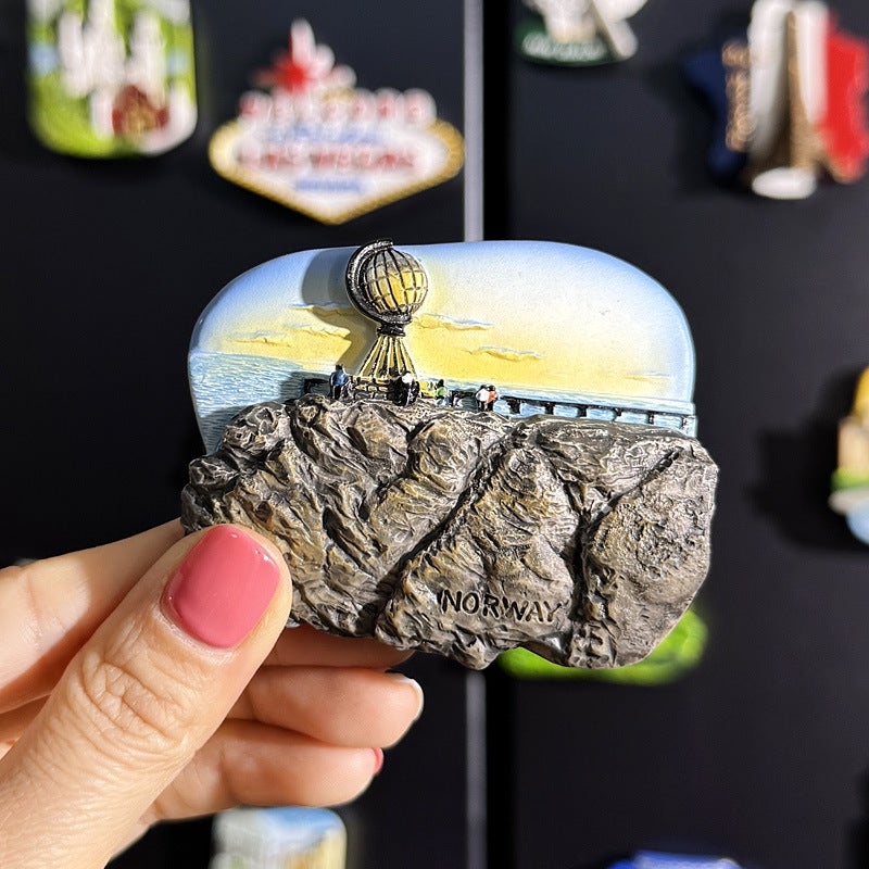 3D World Map Fridge Magnets - Creative Travel Souvenirs from Europe - Image 1