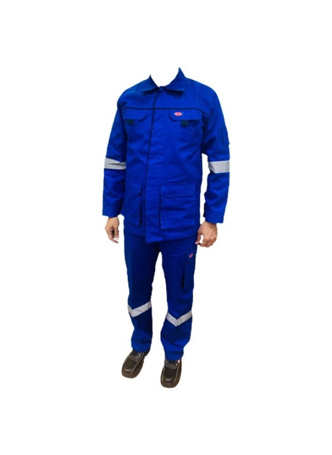 POWER Power European Jacket and Pant Suit Workwear | Durable Workwear for Professional and Industrial Use | Navy | Size-L  - Image 1