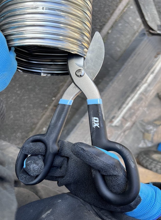 OX Tools 10" Straight Cut Tin Snips - Image 4