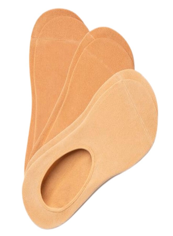 Nude Barre جوارب قصيرة مخفية من Nude Barre للنساء والرجال، مانعة للانزلاق وخفيفة الوزن، جوارب قصيرة غير ظاهرة، 3 أزواج صغيرة (7 صباحًا، 8 صباحًا، 9 صباحًا) - Image 1