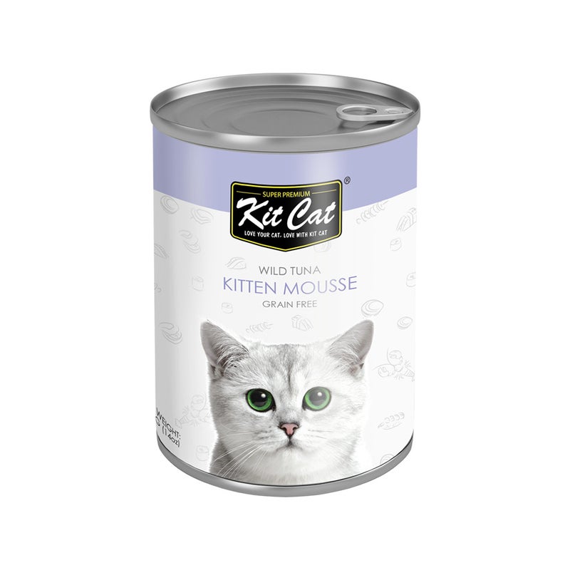 كيت كات Kit Cat Wild Caught Tuna Kitten Mousse Canned Cat Food - 400 g