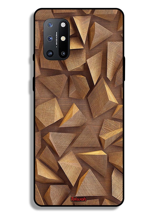 Tolwak OnePlus 8T Plus 5G Protective Case Cover Wood Pieces Art - Image 2
