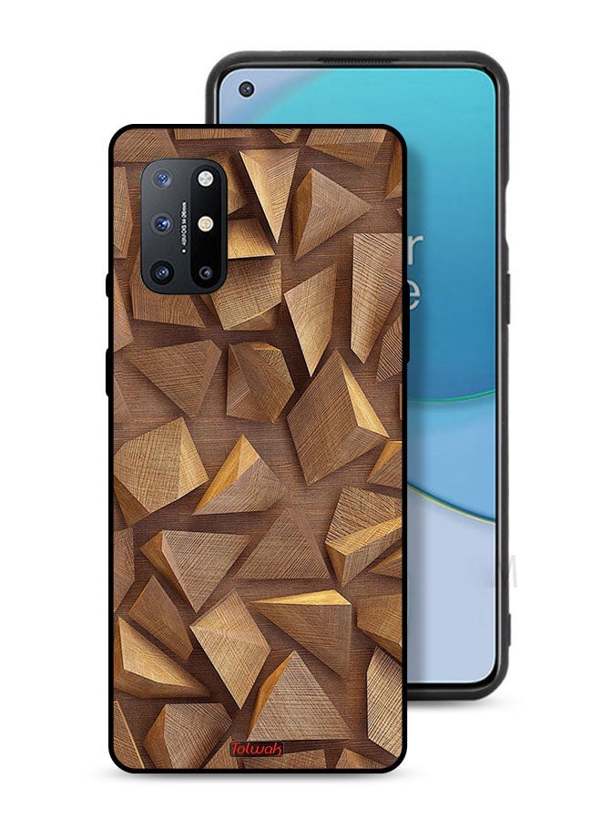 Tolwak OnePlus 8T Plus 5G Protective Case Cover Wood Pieces Art - Image 1