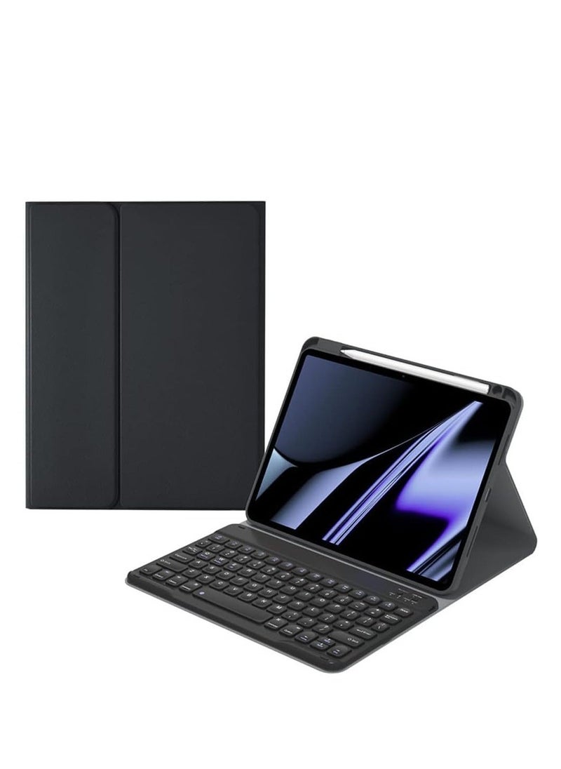 JAJEEK Keyboard Case for iPad 10.2 Inch 9th, 8th, 7th Generation – Magnetically Detachable Wireless Keyboard with Pencil Holder for iPad 9, iPad 8, iPad 7, iPad Air 3, iPad Pro 10.5 – Black - Image 1