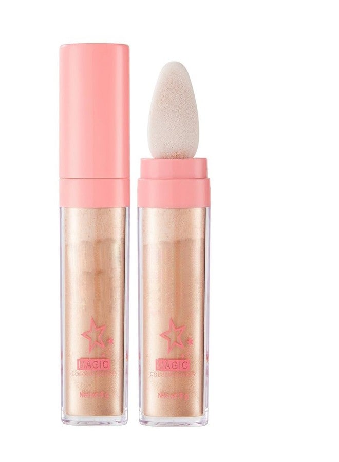 PAQIMAN Glitter Powder Highlighter Makeup,Body Brightens the Natural Three-dimensional Face Powder Blusher .(03# Golden browm) - Image 1