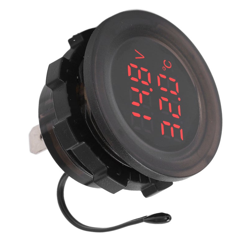 Dual Display Temperature Voltmeter - Stable Performance Car Temperature Monitor for 12V‑24V Vehicles - Image 4