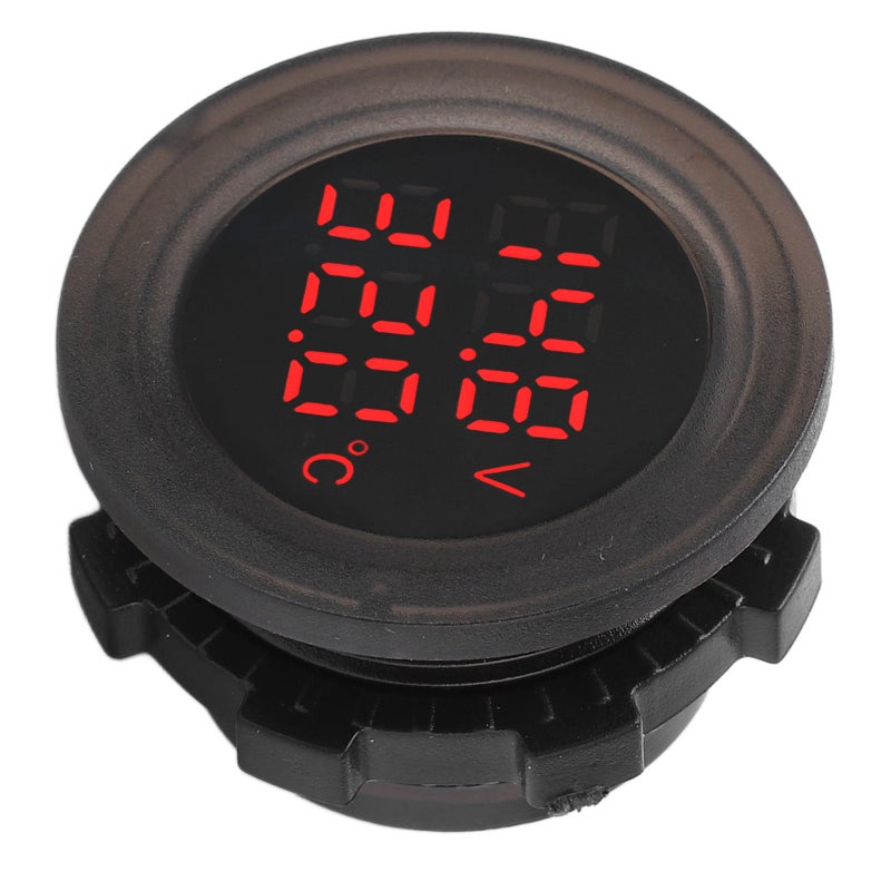 Dual Display Temperature Voltmeter - Stable Performance Car Temperature Monitor for 12V‑24V Vehicles - Image 2