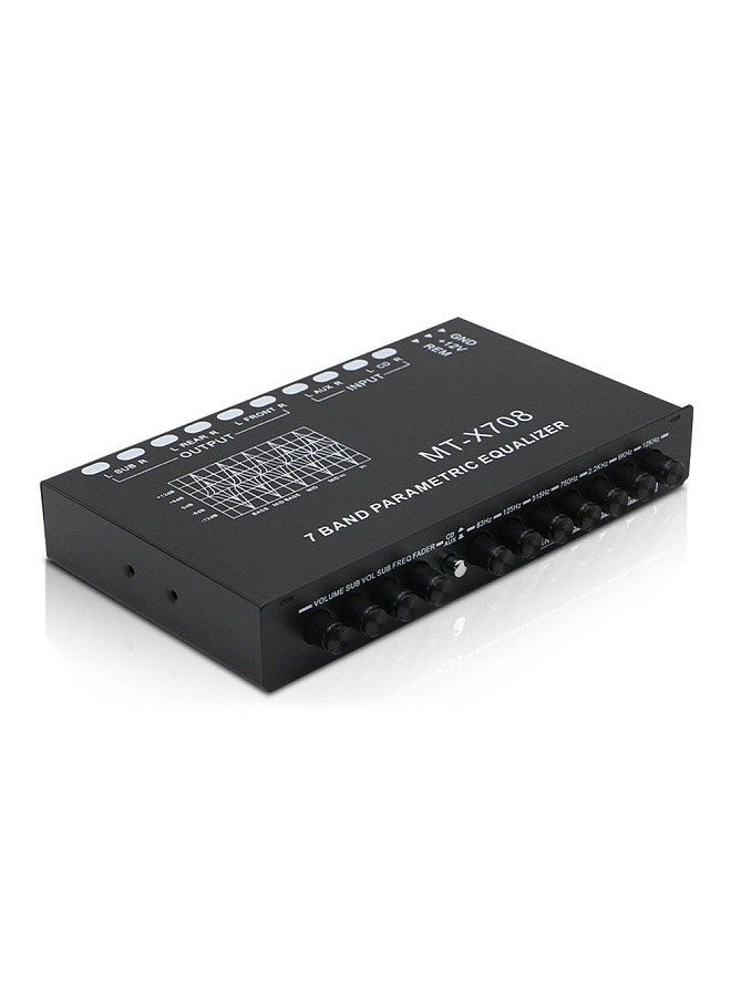 Generic - Professional 7 Band Car Equalizer Multifunctional Car Audio EQ Tuning Crossover Amplifier Parametric Equalizer Car Audio Equalizer - Image 1
