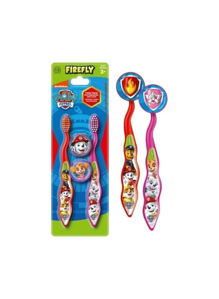 فايرفلاي فرشاة أسنان وغطاء من باو باترول، عبوة من قطعتين - Image 2