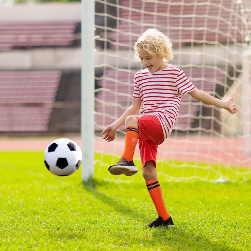 Luckam 3 Pairs Kids Sports Socks, 3 Colors, Long Breathable Boys Girls Socks for Kids Boys Girls Youth Running, Training, Rugby, Hockey (Aged 5-12) - Image 5